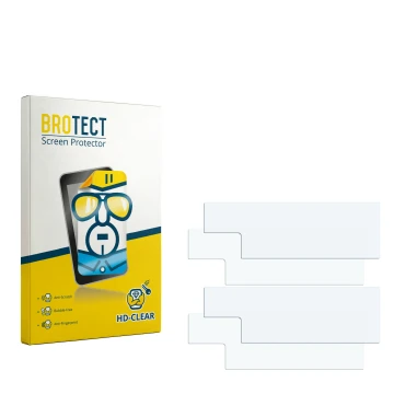 Face avant d’un emballage produit avec le logo de la marque BROTECT. À côté se trouve la protection d’écran correspondante.