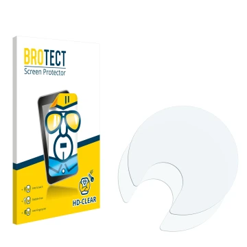 Face avant d’un emballage produit avec le logo de la marque BROTECT. À côté se trouve la protection d’écran correspondante.