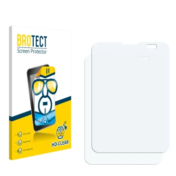 Face avant d’un emballage produit avec le logo de la marque BROTECT. À côté se trouve la protection d’écran correspondante.