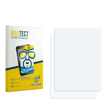 Face avant d’un emballage produit avec le logo de la marque BROTECT. À côté se trouve la protection d’écran correspondante.