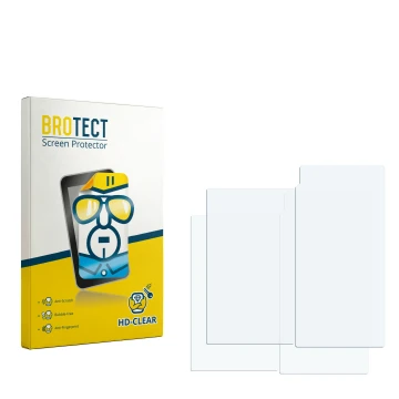 Face avant d’un emballage produit avec le logo de la marque BROTECT. À côté se trouve la protection d’écran correspondante.