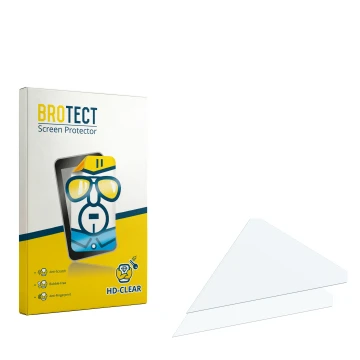 Face avant d’un emballage produit avec le logo de la marque BROTECT. À côté se trouve la protection d’écran correspondante.