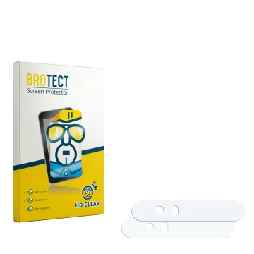 Face avant d’un emballage produit avec le logo de la marque BROTECT. À côté se trouve la protection d’écran correspondante.
