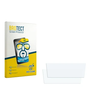 Face avant d’un emballage produit avec le logo de la marque BROTECT. À côté se trouve la protection d’écran correspondante.