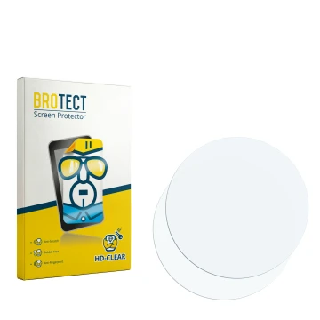 Face avant d’un emballage produit avec le logo de la marque BROTECT. À côté se trouve la protection d’écran correspondante.