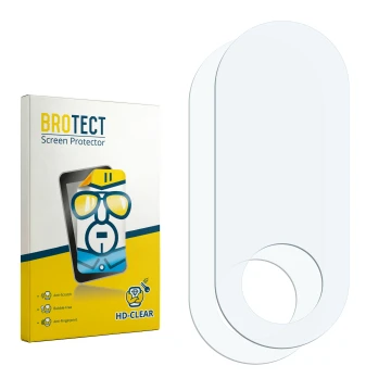 Face avant d’un emballage produit avec le logo de la marque BROTECT. À côté se trouve la protection d’écran correspondante.