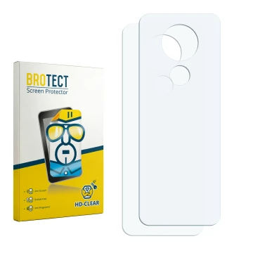 Face avant d’un emballage produit avec le logo de la marque BROTECT. À côté se trouve la protection d’écran correspondante.