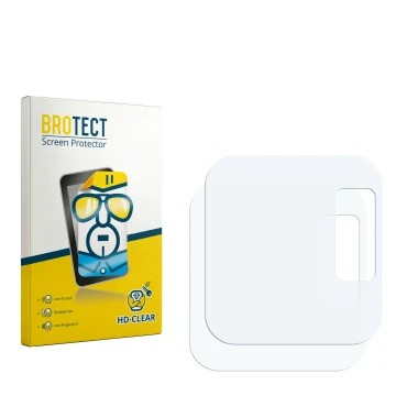 Face avant d’un emballage produit avec le logo de la marque BROTECT. À côté se trouve la protection d’écran correspondante.
