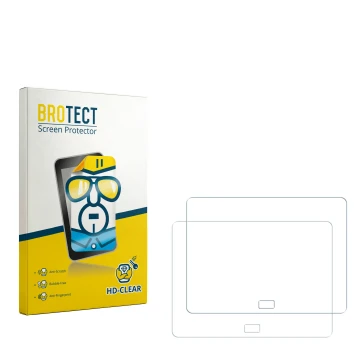 Face avant d’un emballage produit avec le logo de la marque BROTECT. À côté se trouve la protection d’écran correspondante.