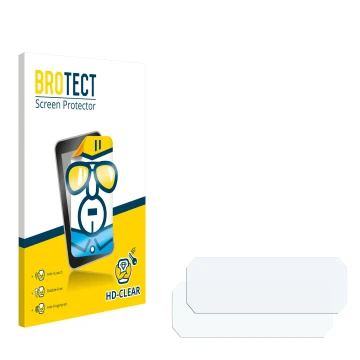 Face avant d’un emballage produit avec le logo de la marque BROTECT. À côté se trouve la protection d’écran correspondante.