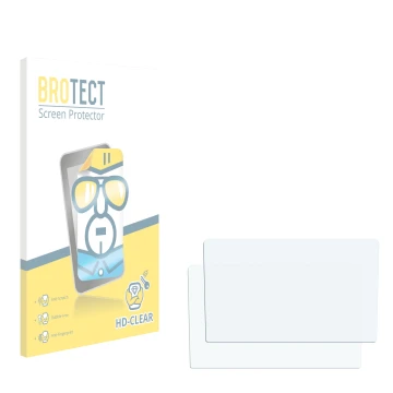 Face avant d’un emballage produit avec le logo de la marque BROTECT. À côté se trouve la protection d’écran correspondante.
