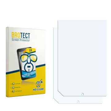 Face avant d’un emballage produit avec le logo de la marque BROTECT. À côté se trouve la protection d’écran correspondante.