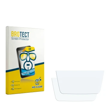 Face avant d’un emballage produit avec le logo de la marque BROTECT. À côté se trouve la protection d’écran correspondante.