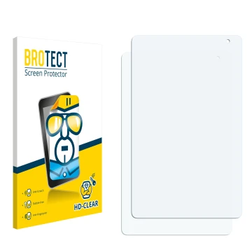 Face avant d’un emballage produit avec le logo de la marque BROTECT. À côté se trouve la protection d’écran correspondante.