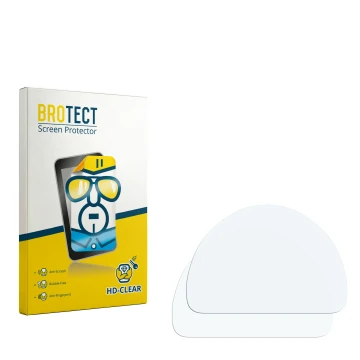 Face avant d’un emballage produit avec le logo de la marque BROTECT. À côté se trouve la protection d’écran correspondante.