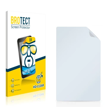 Face avant d’un emballage produit avec le logo de la marque BROTECT. À côté se trouve la protection d’écran correspondante.