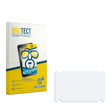 Face avant d’un emballage produit avec le logo de la marque BROTECT. À côté se trouve la protection d’écran correspondante.