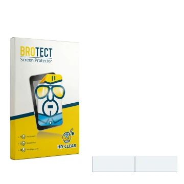 Face avant d’un emballage produit avec le logo de la marque BROTECT. À côté se trouve la protection d’écran correspondante.