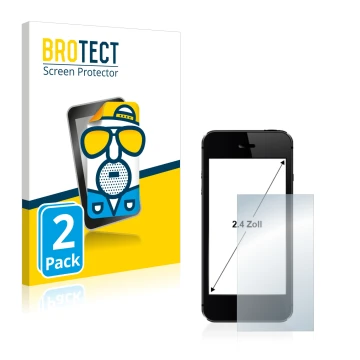 Face avant d’un emballage produit avec le logo de la marque BROTECT. À côté, l’appareil est représenté avec la protection d’éc