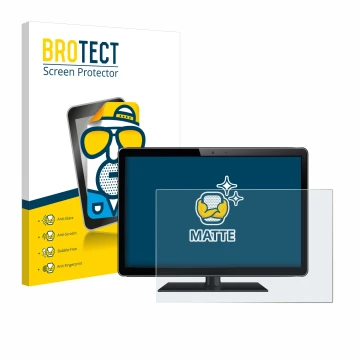 Face avant d’un emballage produit avec le logo de la marque BROTECT. À côté, l’appareil est représenté avec la protection d’éc