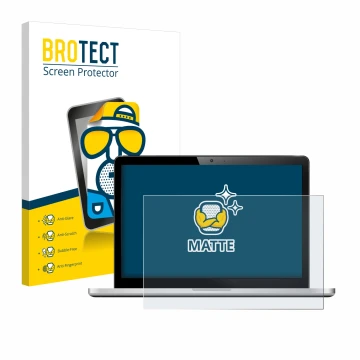 Face avant d’un emballage produit avec le logo de la marque BROTECT. À côté, l’appareil est représenté avec la protection d’éc