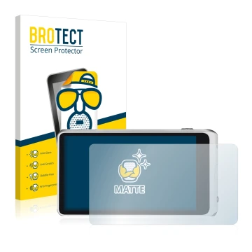 Face avant d’un emballage produit avec le logo de la marque BROTECT. À côté, l’appareil Samsung Galaxy Camera 2 EK-GC200 est r