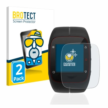 Face avant d’un emballage produit avec le logo de la marque BROTECT. À côté, l’appareil Polar M400 est représenté avec la prot