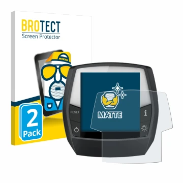 Face avant d’un emballage produit avec le logo de la marque BROTECT. À côté, l’appareil Bosch Intuvia Active Line est représen