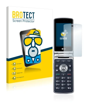 Face avant d’un emballage produit avec le logo de la marque BROTECT. À côté, l’appareil LG Wine Smart H410 est représenté avec