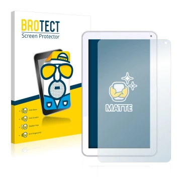 Face avant d’un emballage produit avec le logo de la marque BROTECT. À côté, l’appareil Odys Maven 10 est représenté avec la p