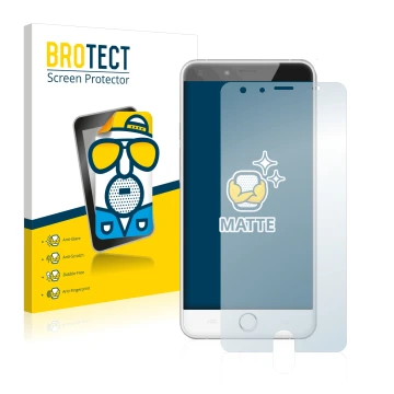 Face avant d’un emballage produit avec le logo de la marque BROTECT. À côté, l’appareil Ulefone Be Touch 2 est représenté avec