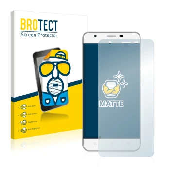 Face avant d’un emballage produit avec le logo de la marque BROTECT. À côté, l’appareil Allview V2 Viper est représenté avec l