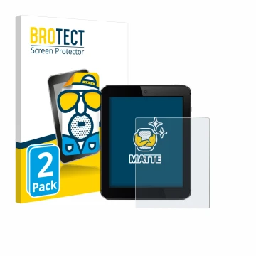 Face avant d’un emballage produit avec le logo de la marque BROTECT. À côté, l’appareil est représenté avec la protection d’éc