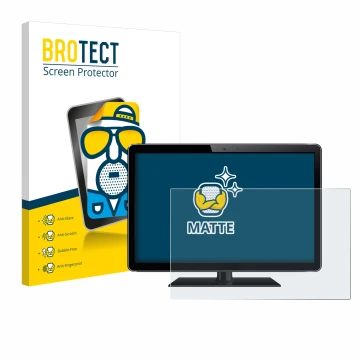 Face avant d’un emballage produit avec le logo de la marque BROTECT. À côté, l’appareil est représenté avec la protection d’éc