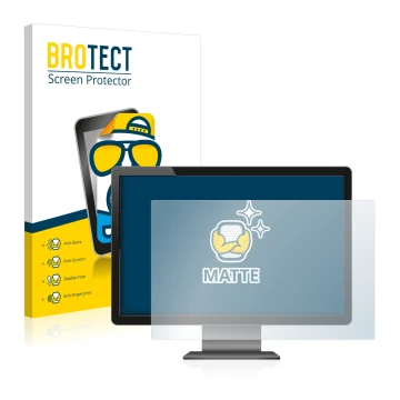Face avant d’un emballage produit avec le logo de la marque BROTECT. À côté, l’appareil est représenté avec la protection d’éc