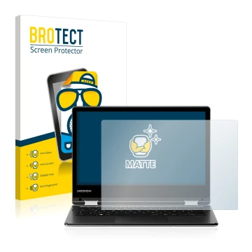 Face avant d’un emballage produit avec le logo de la marque BROTECT. À côté, l’appareil MEDION Akoya E2215T (MD 60256) est rep