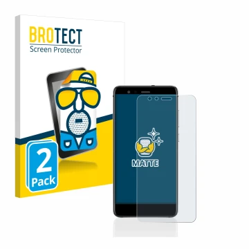 Face avant d’un emballage produit avec le logo de la marque BROTECT. À côté, l’appareil Huawei P10 Lite est représenté avec la