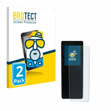 Face avant d’un emballage produit avec le logo de la marque BROTECT. À côté, l’appareil Stromer ST2 Omni-Display est représent