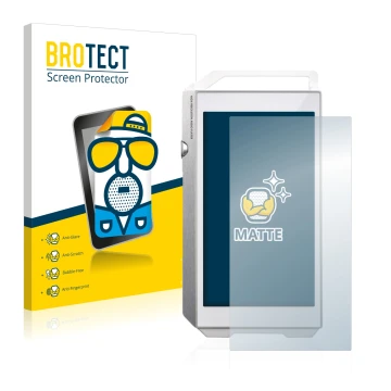Face avant d’un emballage produit avec le logo de la marque BROTECT. À côté, l’appareil Pioneer XDP-100R est représenté avec l