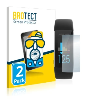 Face avant d’un emballage produit avec le logo de la marque BROTECT. À côté, l’appareil Polar A370 est représenté avec la prot