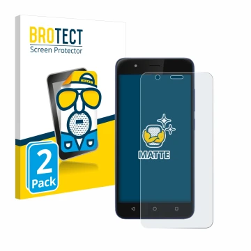 Face avant d’un emballage produit avec le logo de la marque BROTECT. À côté, l’appareil Gigaset GS270 est représenté avec la p