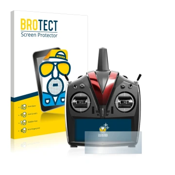 Face avant d’un emballage produit avec le logo de la marque BROTECT. À côté, l’appareil VBar Control Touch est représenté avec