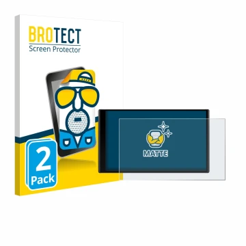 Face avant d’un emballage produit avec le logo de la marque BROTECT. À côté, l’appareil Garmin DriveTrack 71 est représenté av