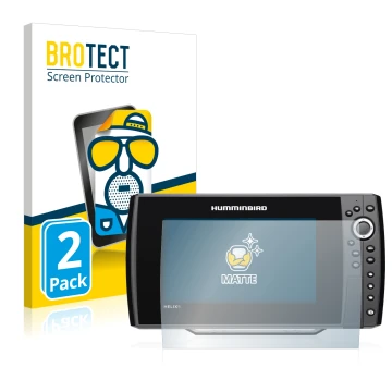 Face avant d’un emballage produit avec le logo de la marque BROTECT. À côté, l’appareil Humminbird Helix 9 G3N est représenté 