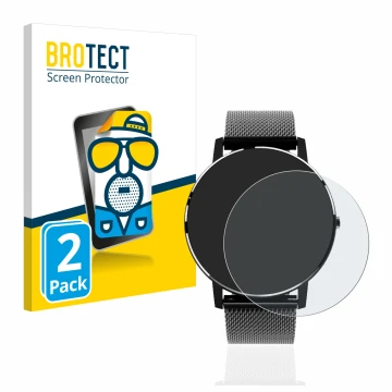 Face avant d’un emballage produit avec le logo de la marque BROTECT. À côté, l’appareil Holalei Fitness Tracker 1.3