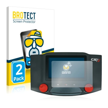 Face avant d’un emballage produit avec le logo de la marque BROTECT. À côté, l’appareil Märklin Central Station 3 Plus est rep