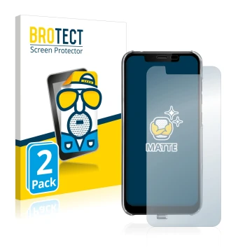 Face avant d’un emballage produit avec le logo de la marque BROTECT. À côté, l’appareil Gigaset GS195LS est représenté avec la