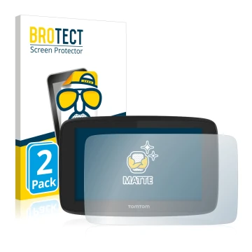 Face avant d’un emballage produit avec le logo de la marque BROTECT. À côté, l’appareil TomTom Go Professional 520 est représe