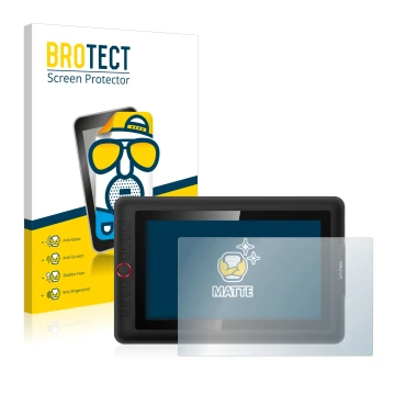 Face avant d’un emballage produit avec le logo de la marque BROTECT. À côté, l’appareil XP-Pen Artist 13.3 Pro est représenté 