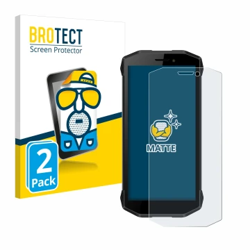 Face avant d’un emballage produit avec le logo de la marque BROTECT. À côté, l’appareil Evolveo Strongphone G5 est représenté 